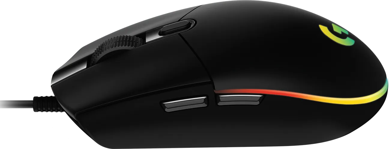 Logitech Gaming G102 LightSync Mouse 200DPI to 6000DPI adjustable optical sensor;black