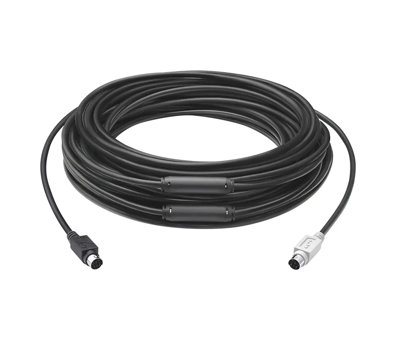939-001490 - Logitech VC Group Extension Cable 15M MINI-DIN 2-Year Limited Hardware Warranty