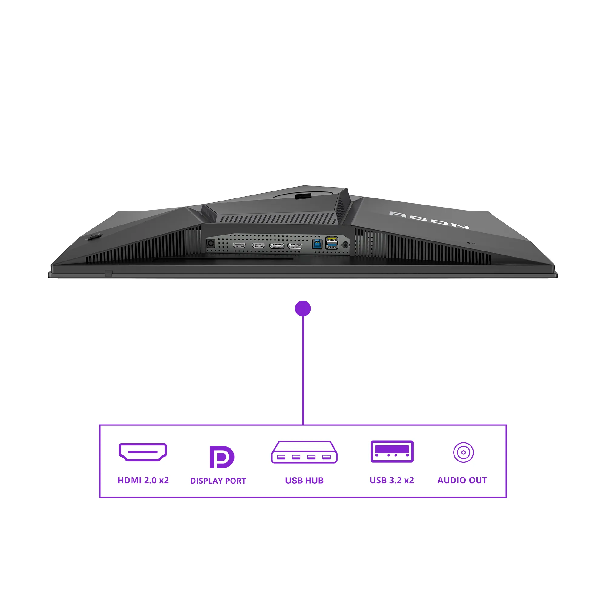 AOC AG276QZD2 AGON|27 inch OLED QHD 2560x1440 240Hz|0.03ms| 450nits|HDMI DP| Speakers|Ergo Stand|Pivot|Swivel - additional product image 9