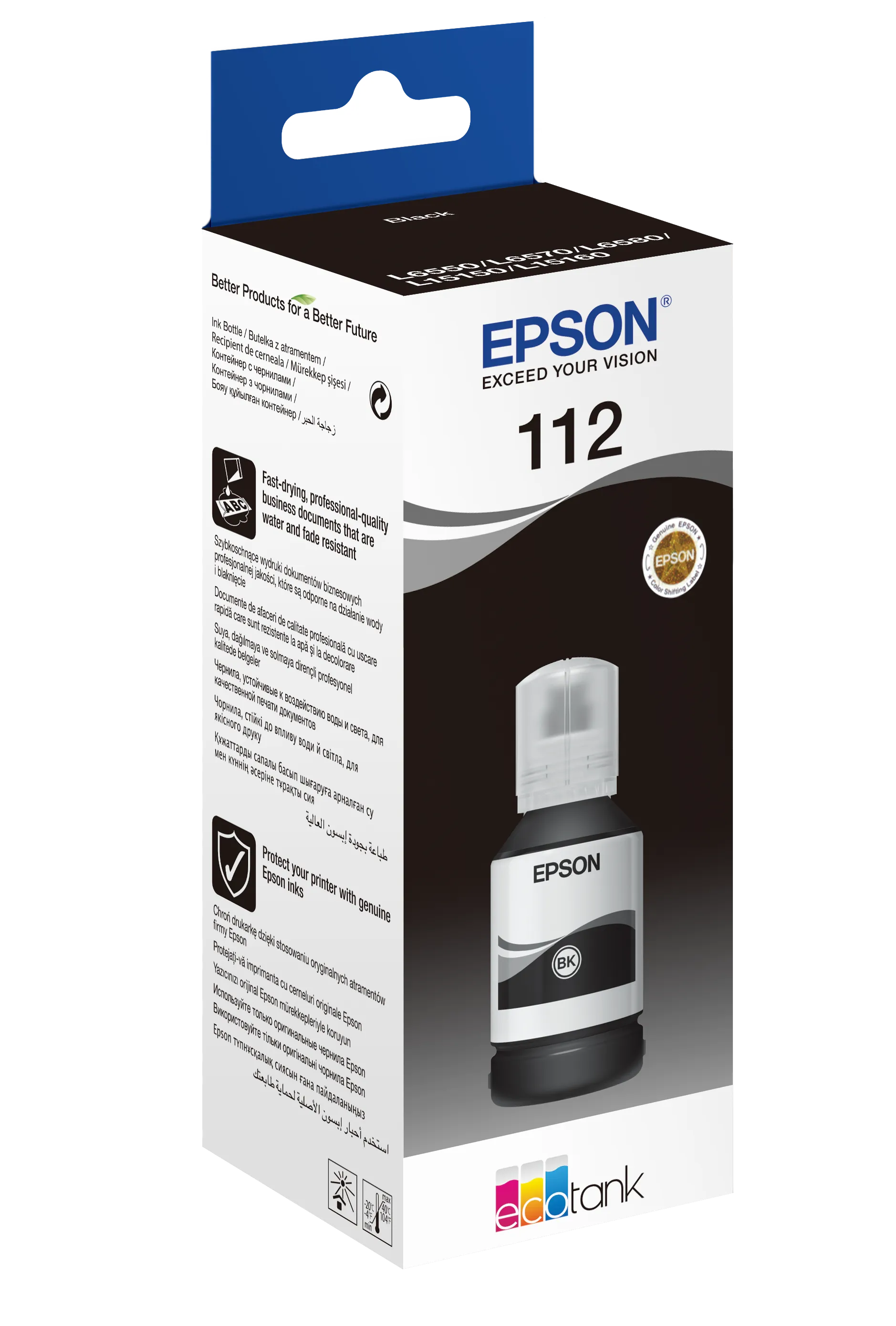 Epson 112 EcoTank Pigment Black ink bottle (127 ml)