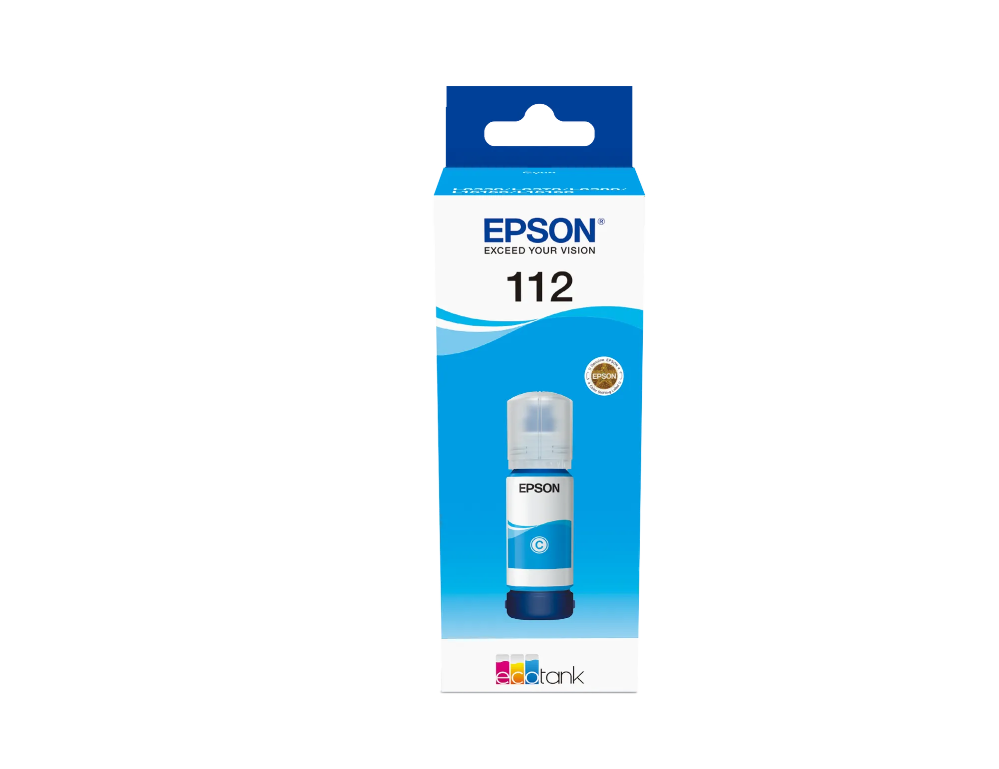 Epson 112 EcoTank Pigment Cyan ink bottle (70 ml)