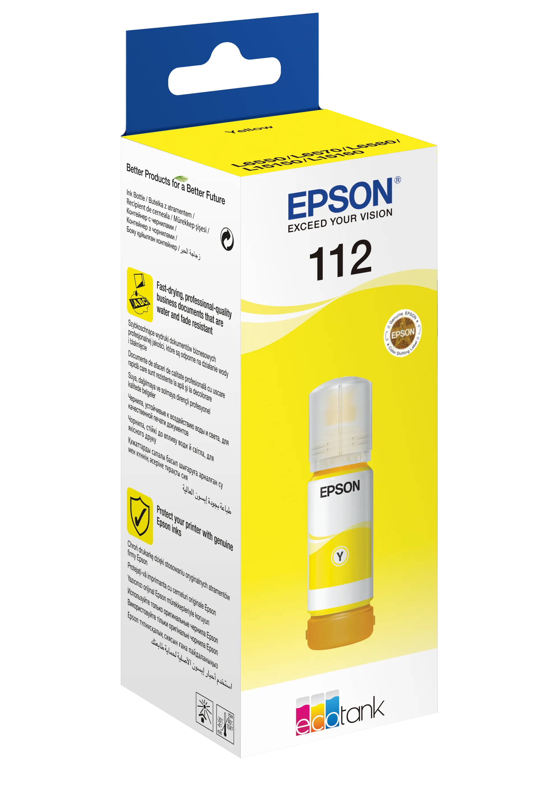 Epson 112 EcoTank Pigment Yellow ink bottle (70 ml)