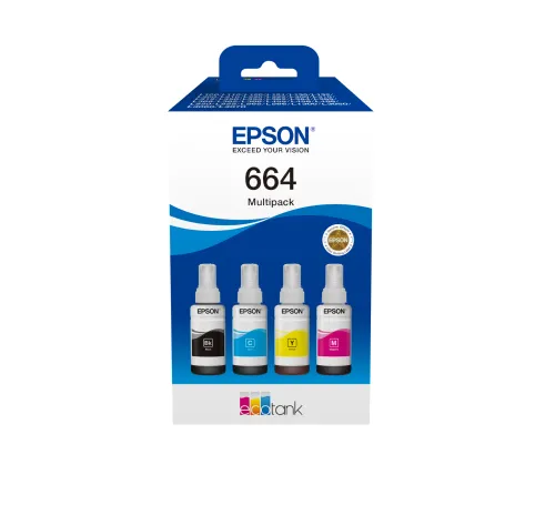 Epson T664 Ecotank Multipack ink bottle (70ml per bottle)
