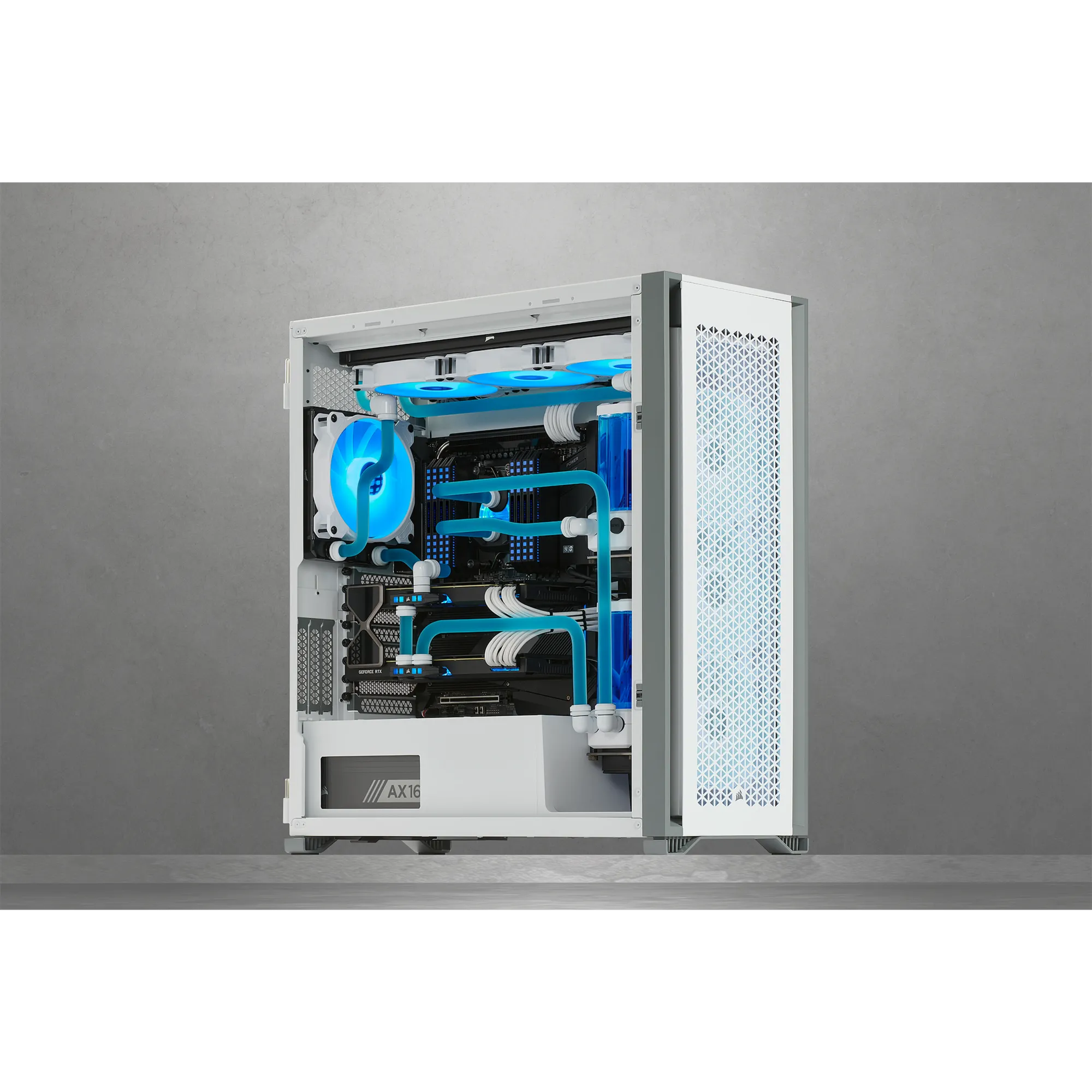 7000D Airflow White Tempered Glass Mid-Tower; 6x 3.5'' |  4x 2.5'' Drive Bays ; 480mm Radiator Compatible; 3x140mm fan incl