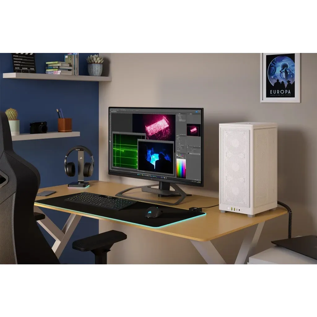 2000D AIRFLOW White Mini-ITX PC Case; 3x 2.5'' Drive Bays; Up to 360mm Radiator compatible