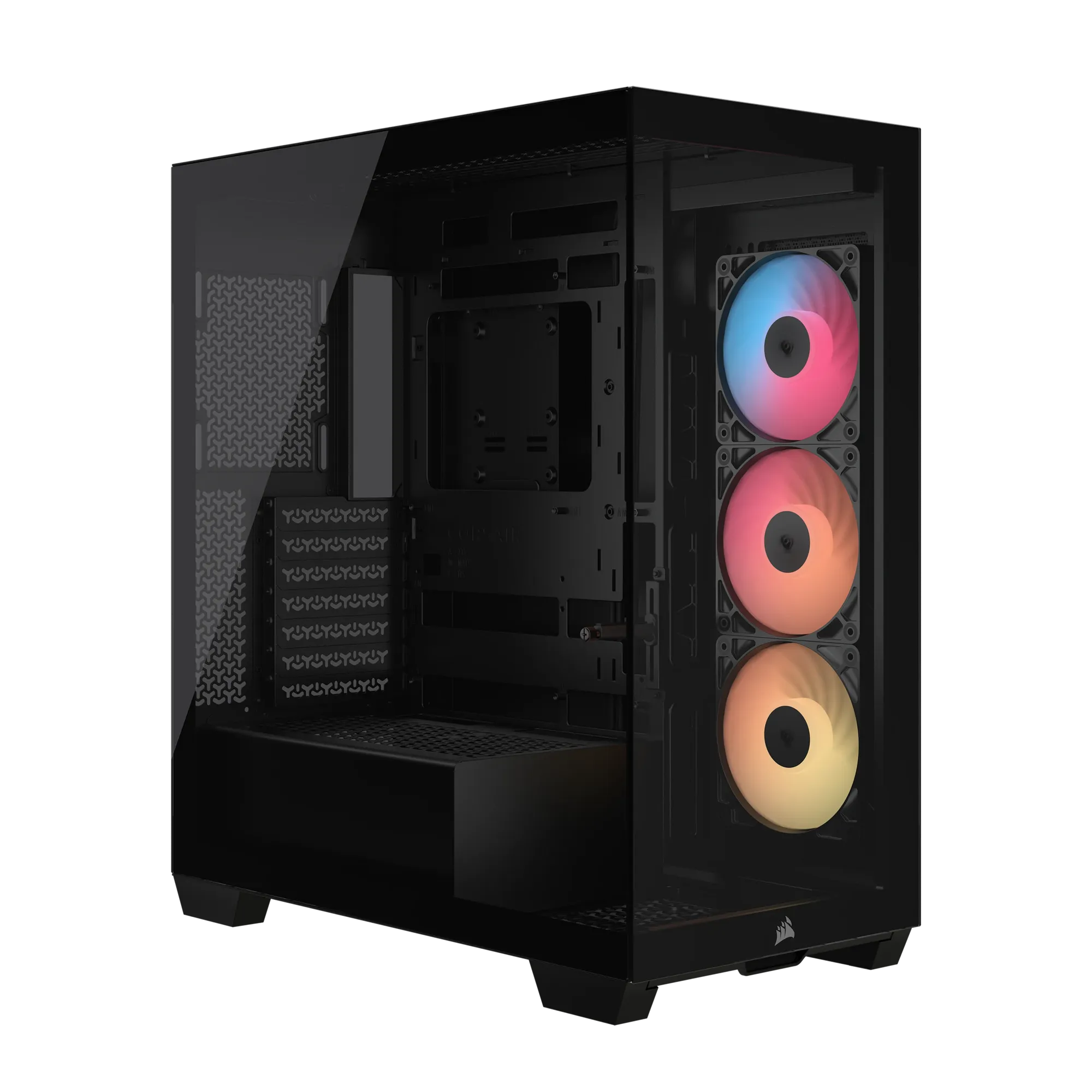 3500X RS-R ARGB Tempered Glass Mid-Tower PC Case; Black