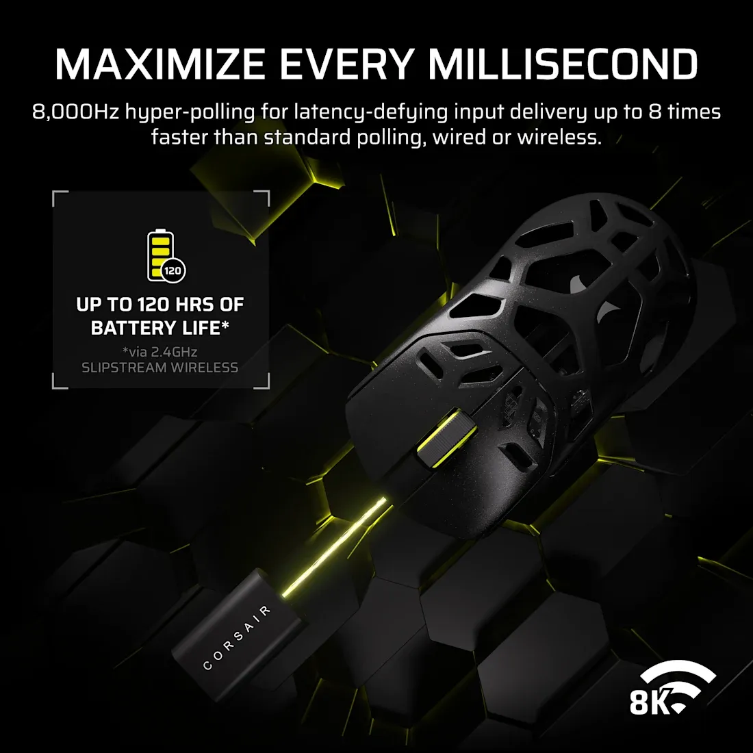 SABRE v2 PRO WIRELESS MAGNESIUM ALLOY Gaming Mouse – Black; 33kDPI.