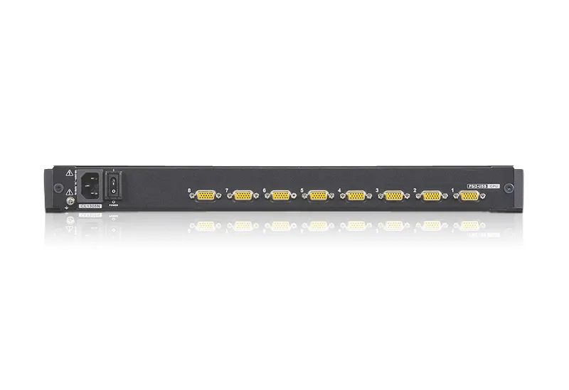 ATEN 8P PS/2-USB VGA 19'' LCD KVM Switch W/(USA KB/SPKB)/W/(US/EU) CORD