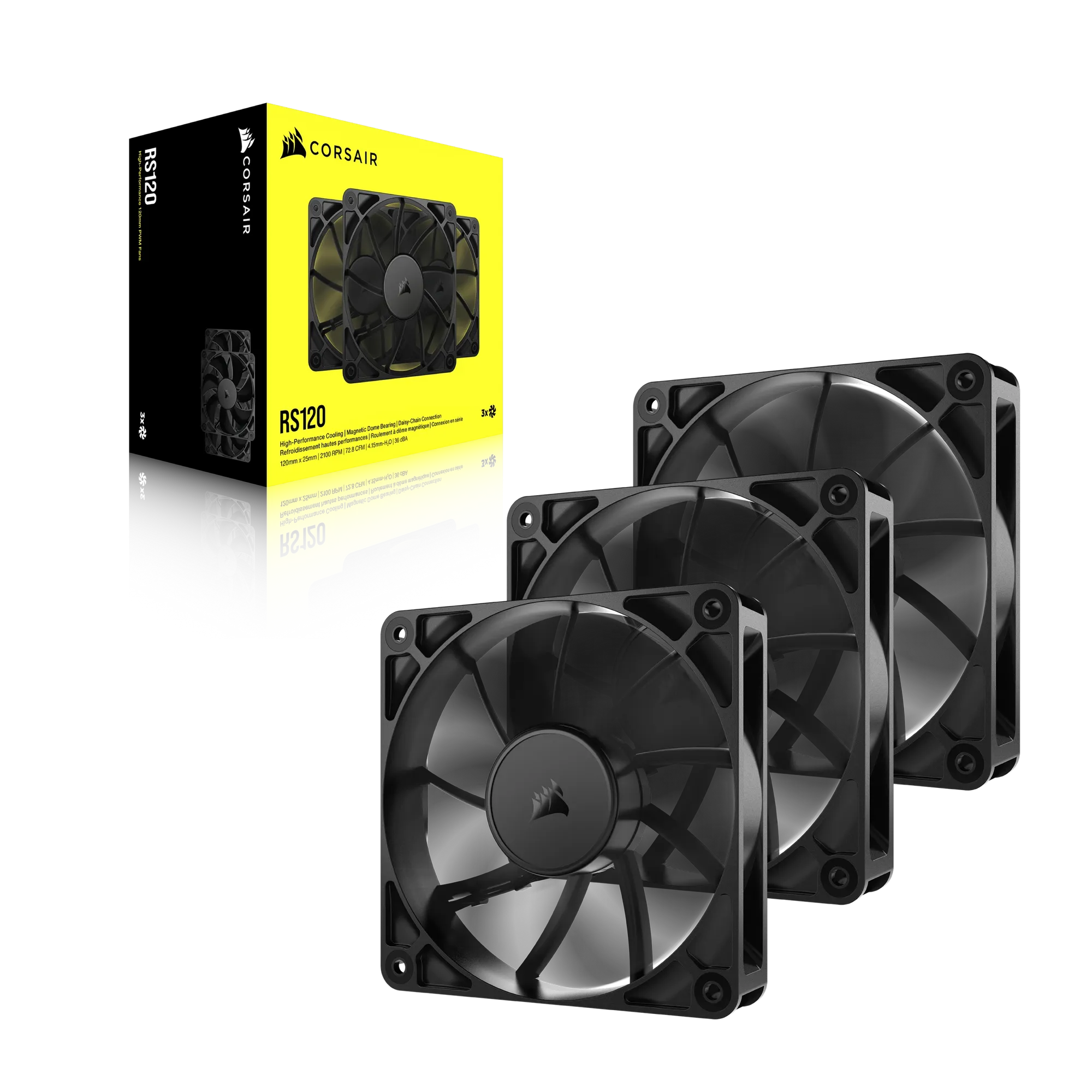 Corsair RS120 120mm PWM Fans Triple Pack