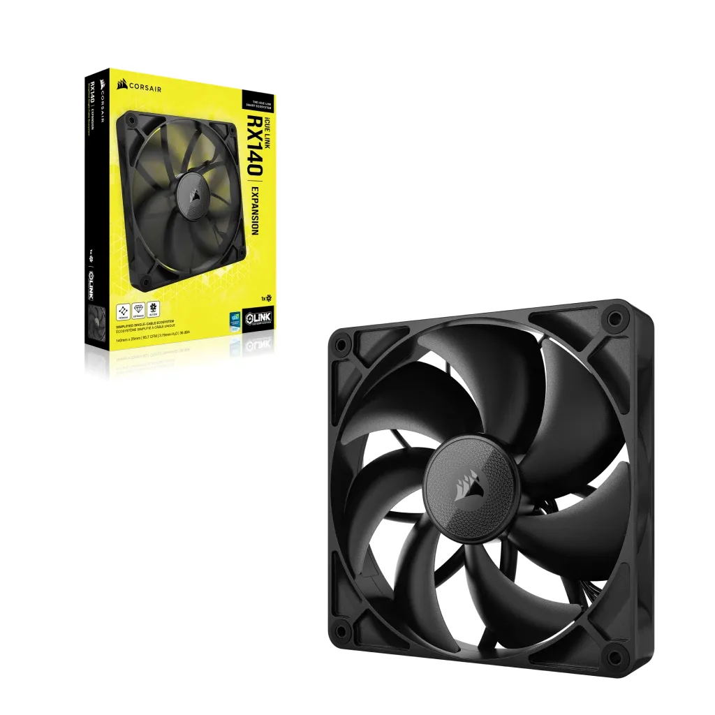 CORSAIR RX Series; iCUE LINK RX140; 140mm Fan; Single Pack