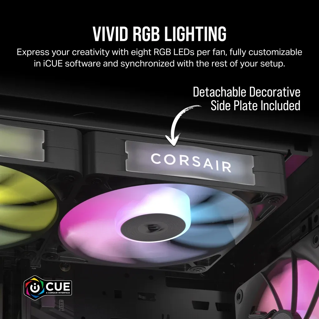 Corsair RX RGB Series; iCUE LINK RX120 RGB; 120mm Fan; Triple Pack