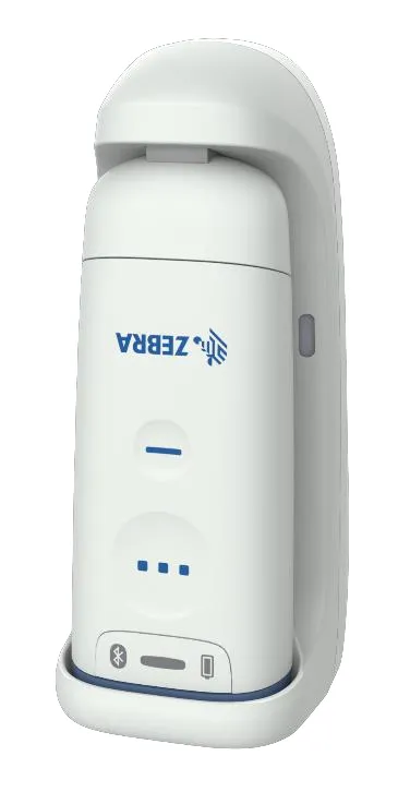 Zebra CS6080 CORDLESS: PRESENTATION CRADLE; INDUCTIVE; BLUETOOTH; HEALTHCARE WHITE. USB-C CRADLE CABLE CBL-CS6-S07-0B SOLD SEPAR