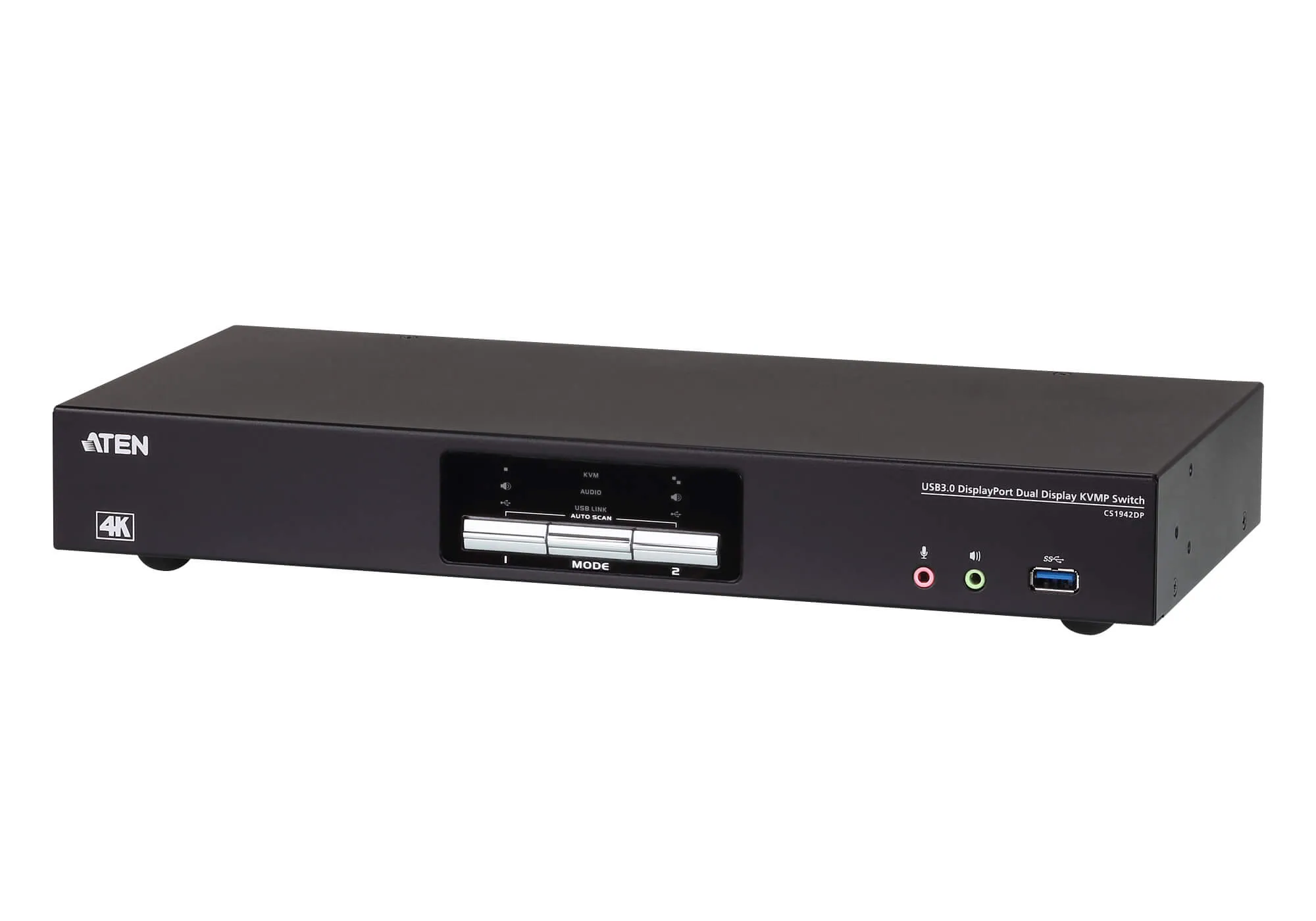2-Port USB 3.0 4K DisplayPort Dual Display KVMP™ Switch
