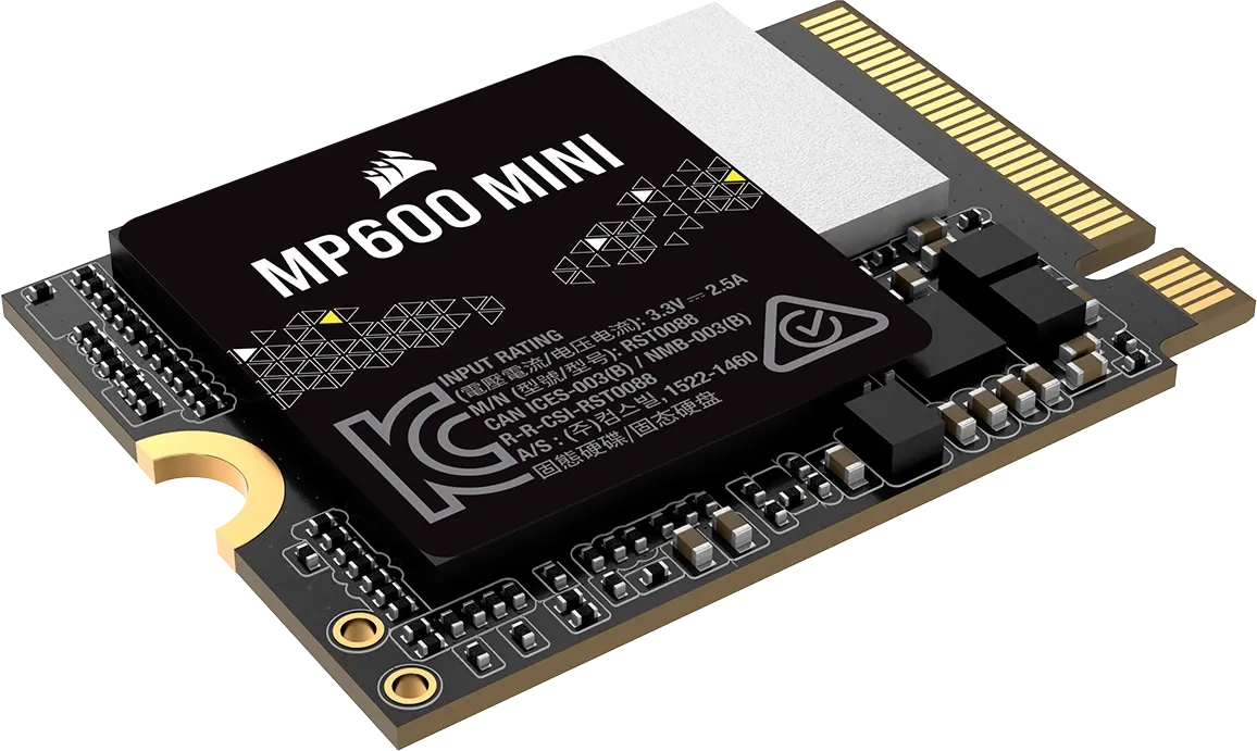 Corsair MP600 MINI 2TB M.2 NVMe PCIe Gen. 4 x4 SSD; Read Up To 7000MB/s; Write up to 6200MB/s