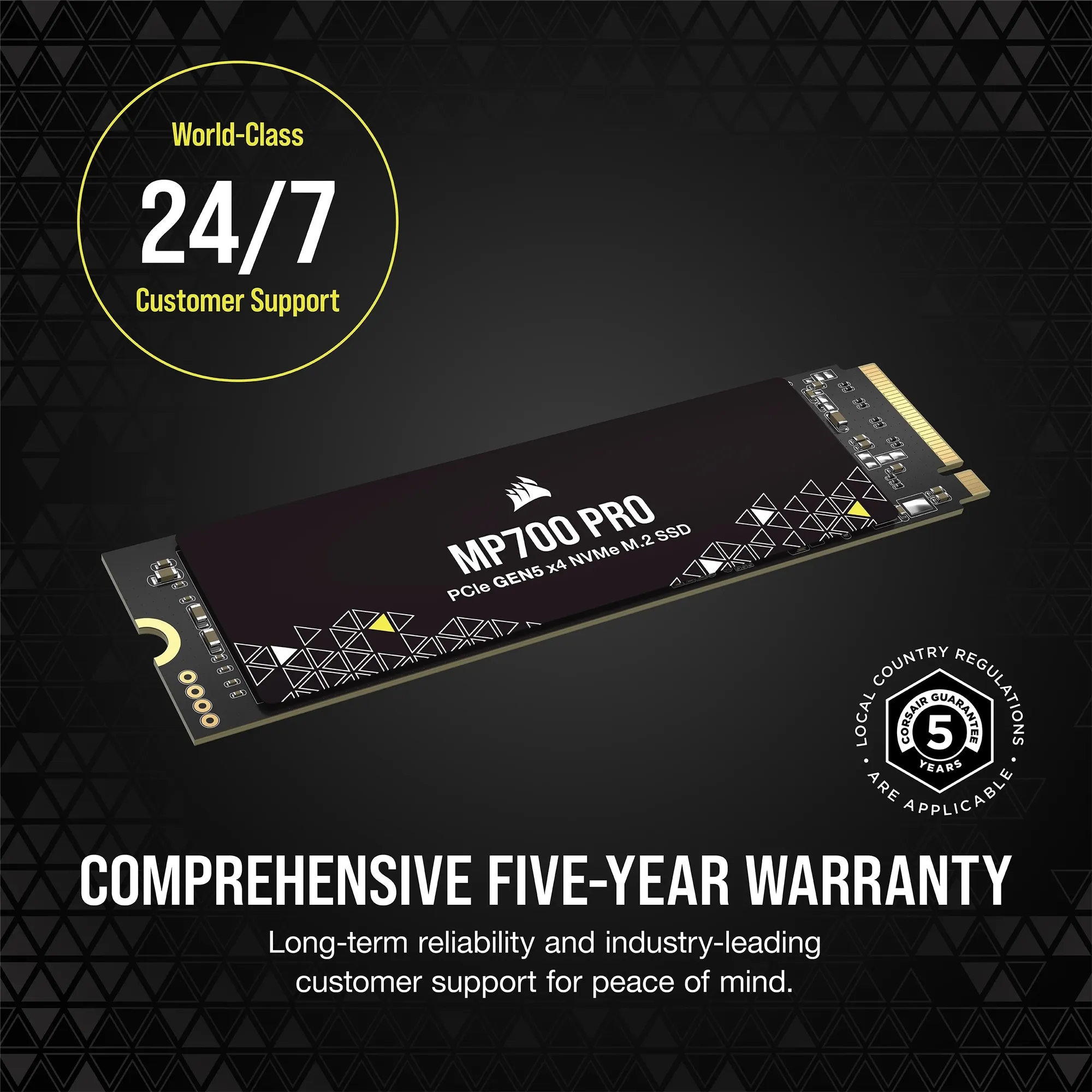 Corsair MP700 PRO 2TB M.2 NVMe PCIe Gen. 5 x4 SSD (no heatsink)