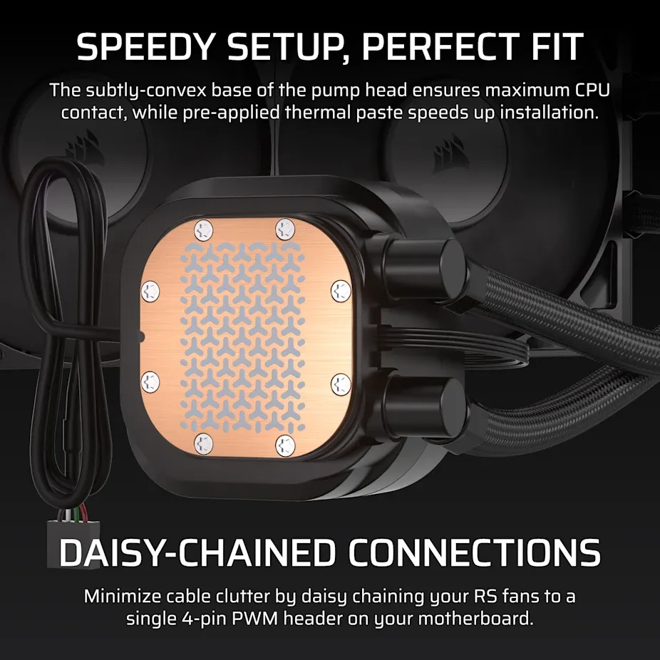 NAUTILUS 360 RS LCD Liquid CPU Cooler – 2.1 IPS LCD Screen RS120 Fans 360 mm Radiator LGA 1851/1700 AMD® AM5/AM4