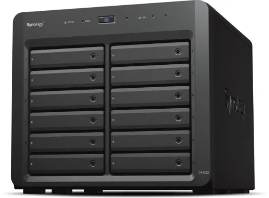Expansion unit for DS3622xs+ & DS2422+; expansion port: mini-SAS HD