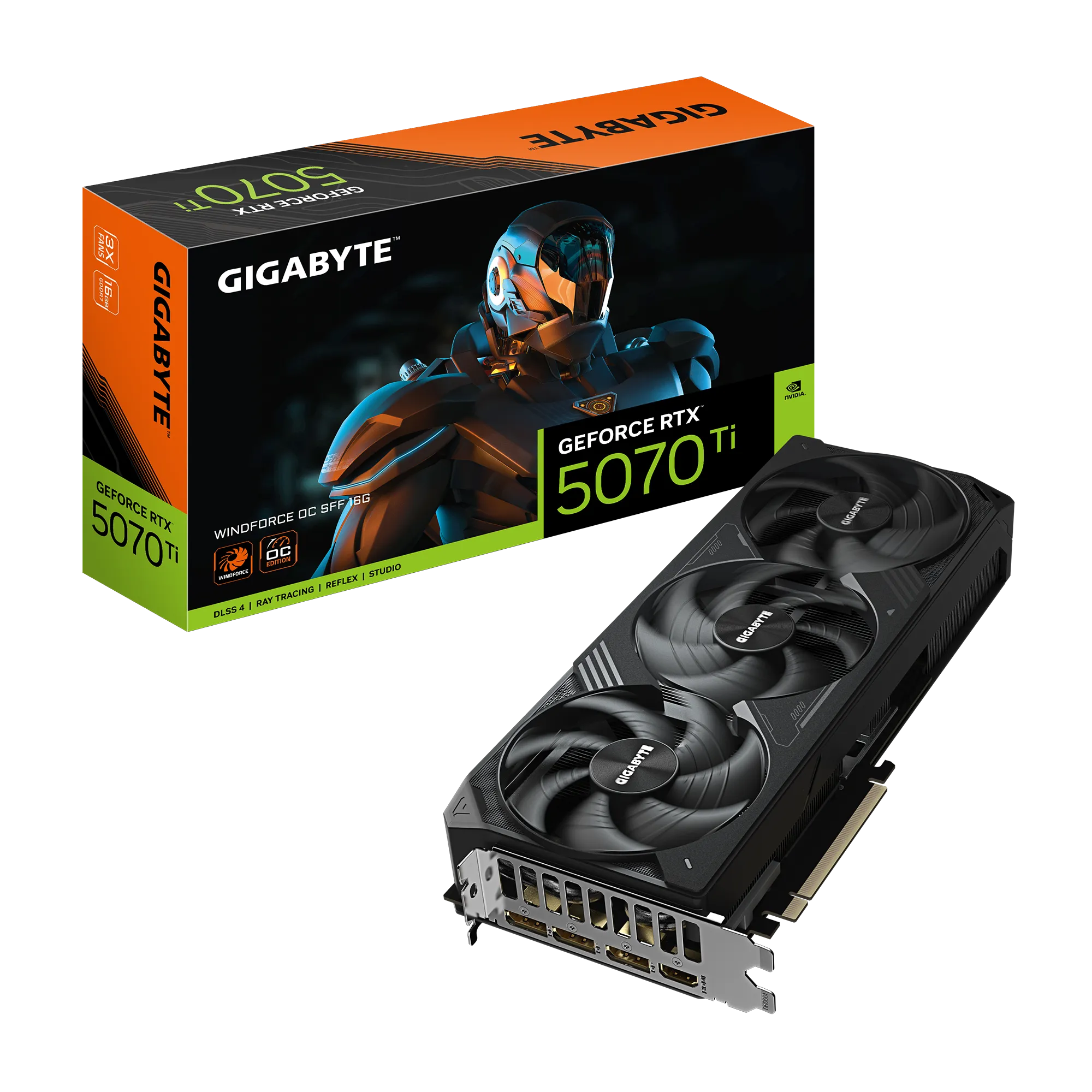 GIGABYTE nVidia GeForce RTX™ 5070Ti WINDFORCE OC SFF - GV-N507TWF3OC-16GD