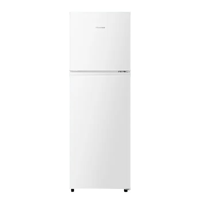 Hisense H225TWH 161L Fridge; White finish; Environment protection design; Recessed handle; A energy rating; 48 month onsite war