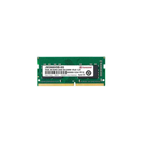 Transcend Jet Memory 8GB DDR4 2666MHZ SO-DIMM 1RX16 1GX16 CL19 1.2V