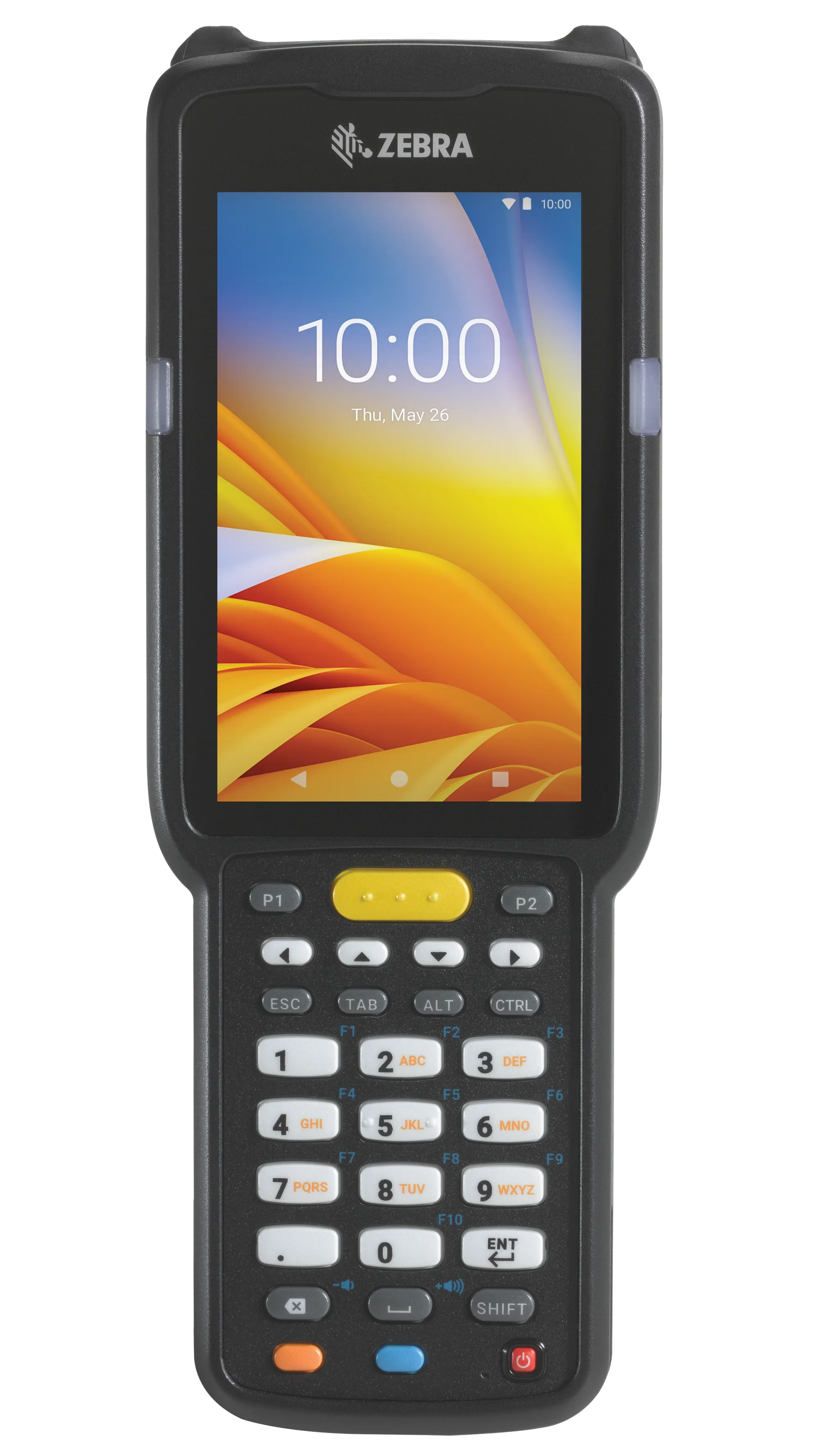 Zebra Brick Straight Shooter; 802.11 a/b/g/n/ac; Bluetooth; 2D SE4770; 4.0'' display; 38 Key; Extended Capacity Battery; Android