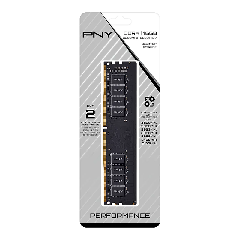Pny 16GB Desktop Memory DDR4 3200MHz Single Channel