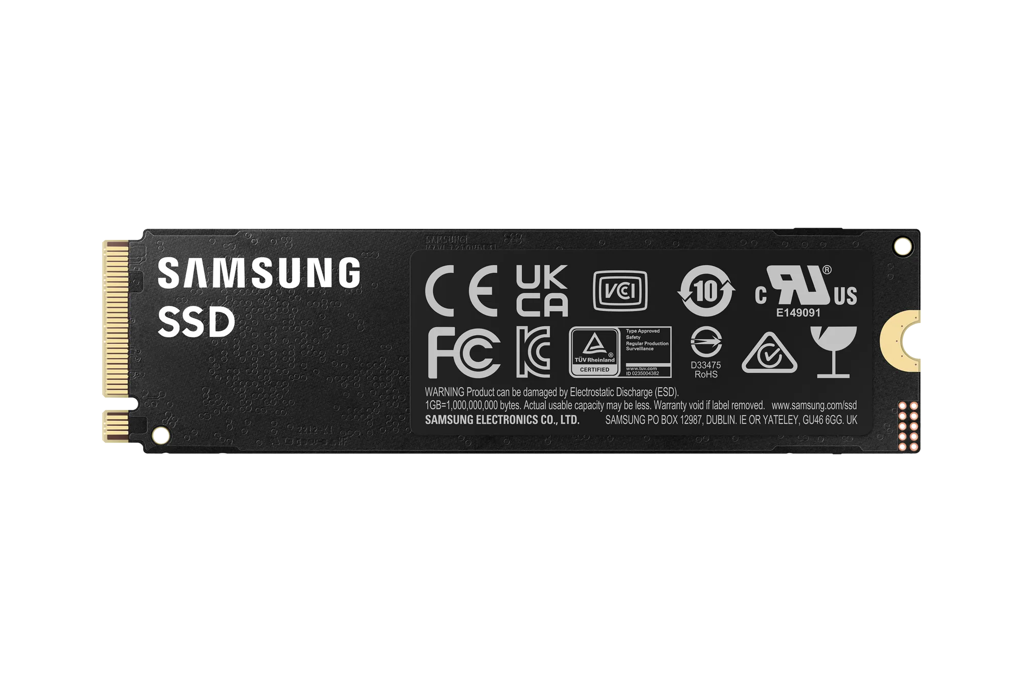 Samsung MZ-V9P1T0BW 990 PRO 1 TB NVMe SSD - Read Speed up to 7450 MB/s; Write Speed to up 6900 MB/s; Random Read up to 1200000 I