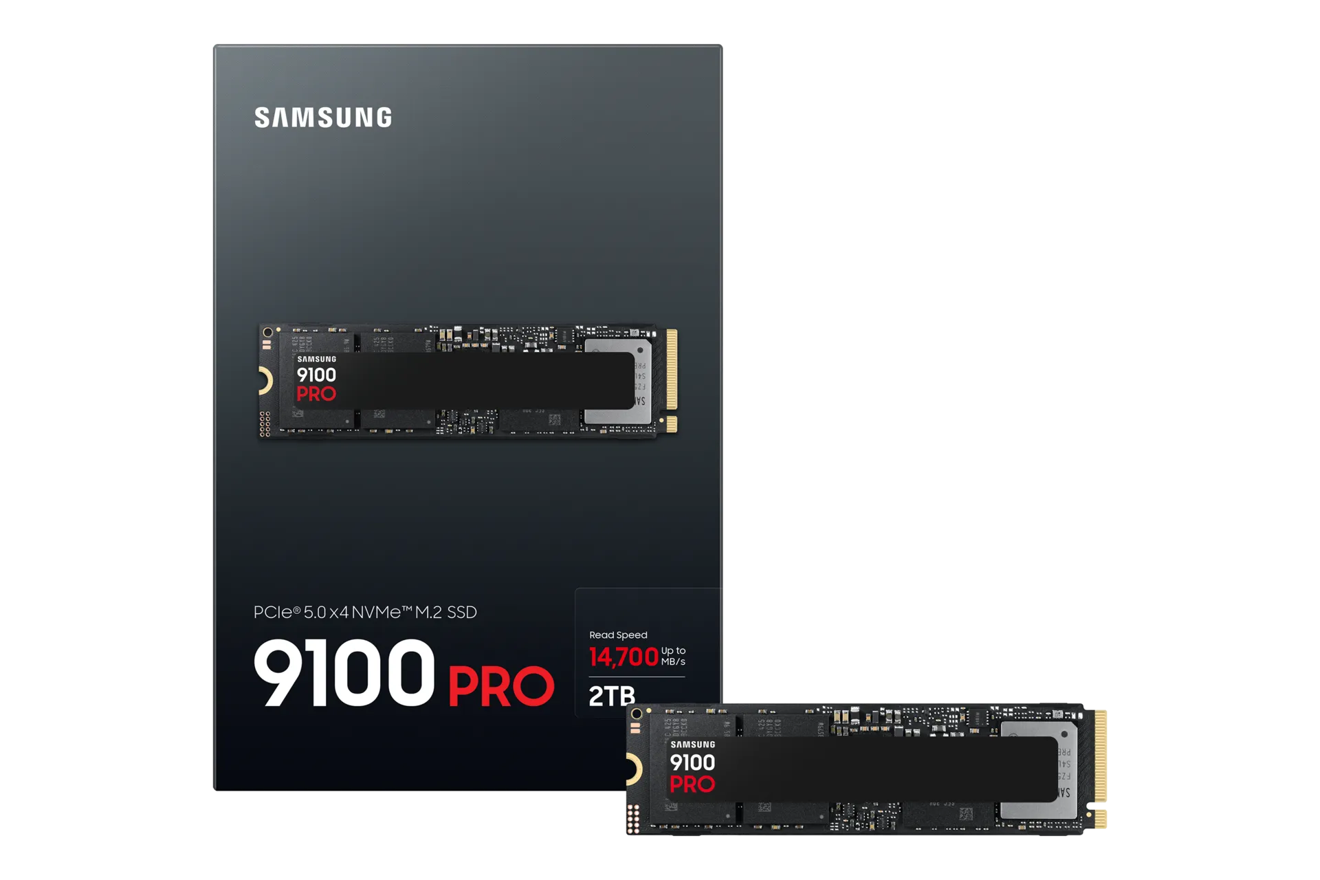 Samsung MZ-VAP2T0BW 9100 PRO 2 TB NVMe SSD - Read Speed up to 14 700 MB/s; Write Speed to up 13 300 MB/s; Random Read up to 1 85