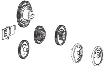 Zebra Kit; Drive Gears; only for ZT210; ZT220; ZT230 printers with Serial Numbers less than 52J141101521