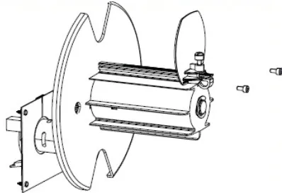 Kit; Media Rewind Spindle with Motor and PCB; ZT410; ZT411