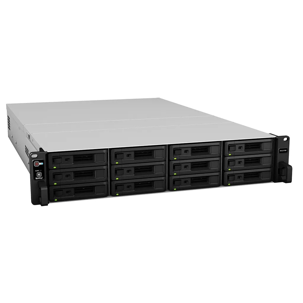 Synology RackStation 12 Bay Expansion Unit for: RS1619xs+; RS3618xs; RS2818RP+; RS2418RP+; RS4017xs+; Redundant Power Supply