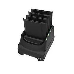 ZEBRA TC51/56 4-SLOT BATTERY CHARGER; CHARGES FOUR SPARE BATTERIES. INCLUDES POWER SUPPLY AND DC CABLE.