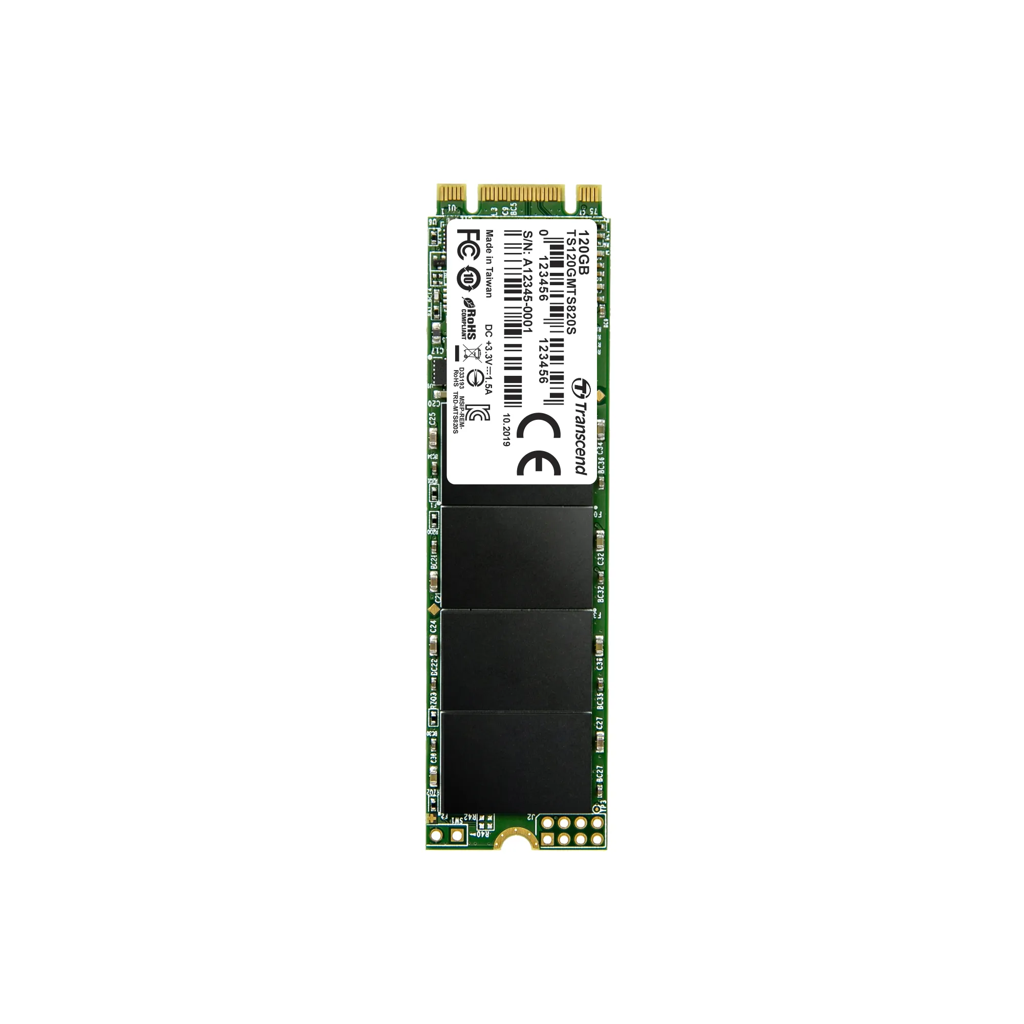 TRANSCEND 120GB MTS820 SATA3 M.2 2280 SSD