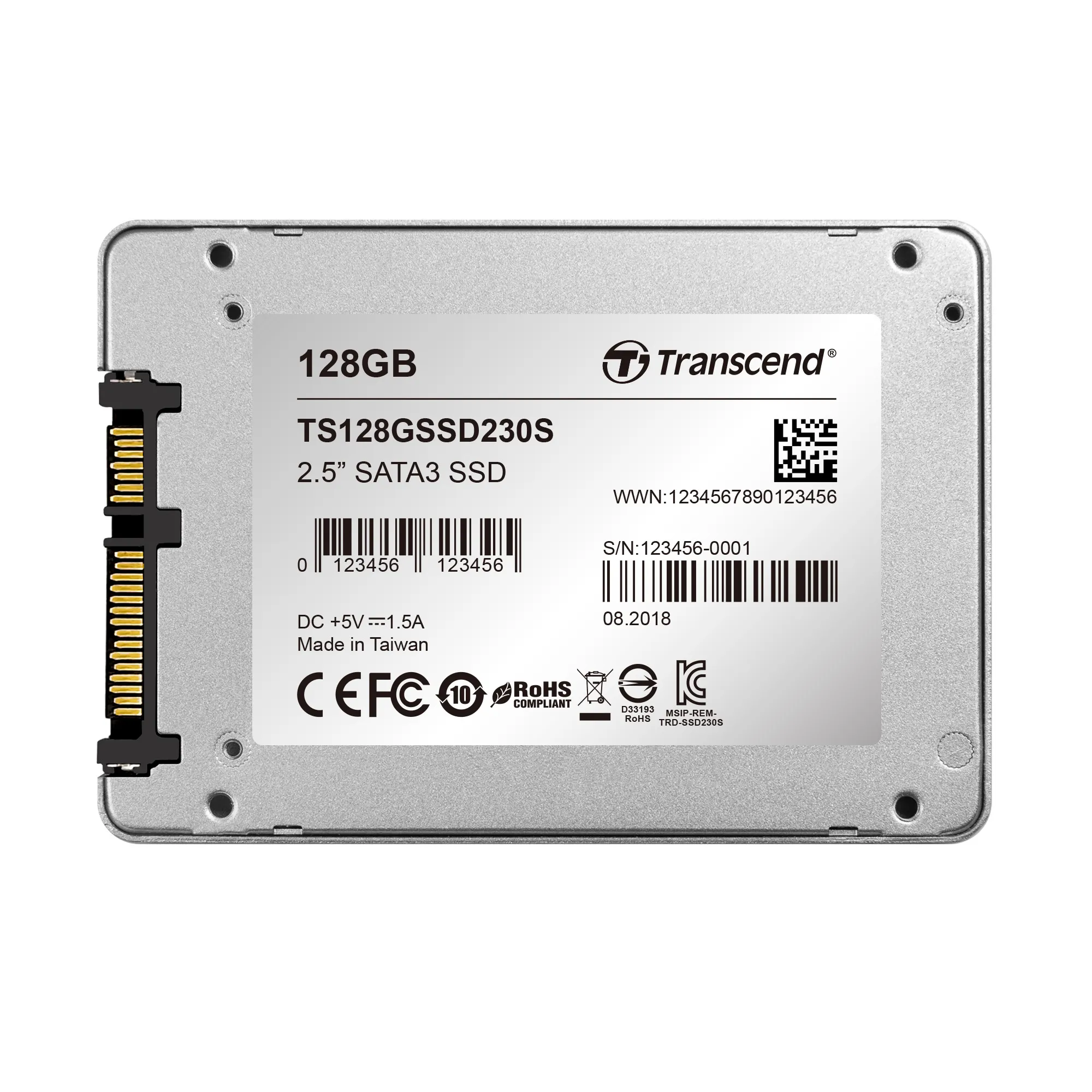 TRANSCEND 128GB SSD230 2.5' SSD DRIVE - TS128GSSD230S