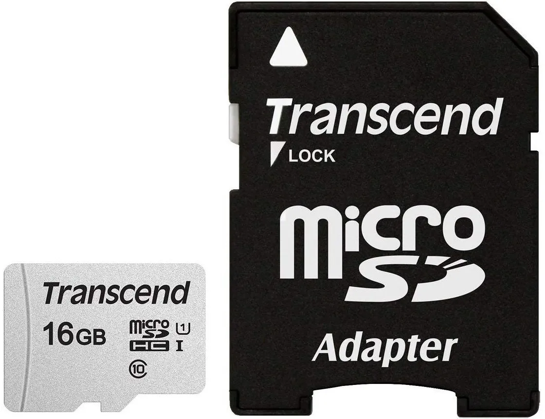 TRANSCEND 300S 16GB MICRO SD UHS - TS16GUSD300S-A