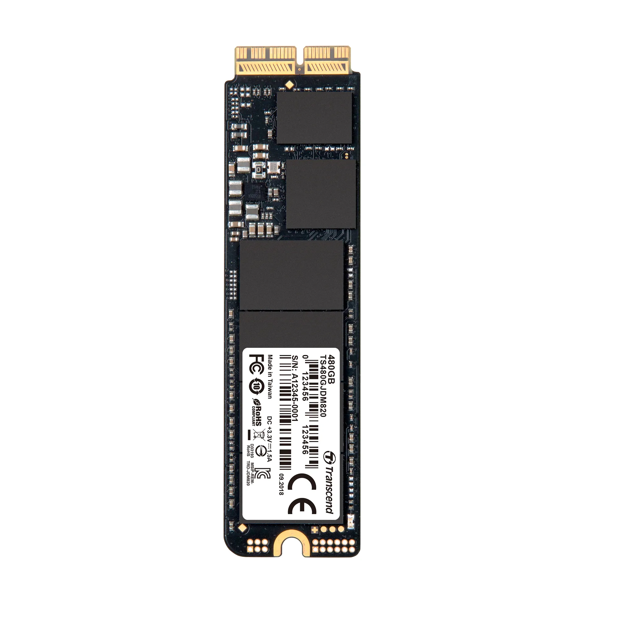 Transcend 480GB Jetdrive 820 PCI-E SSD for Mac - Tlc