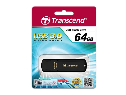 TRANSCEND 64GB JETFLASH 700 USB 3.1 GEN 1 (USB 5Gbps) FLASH DRIVE - TS64GJF700