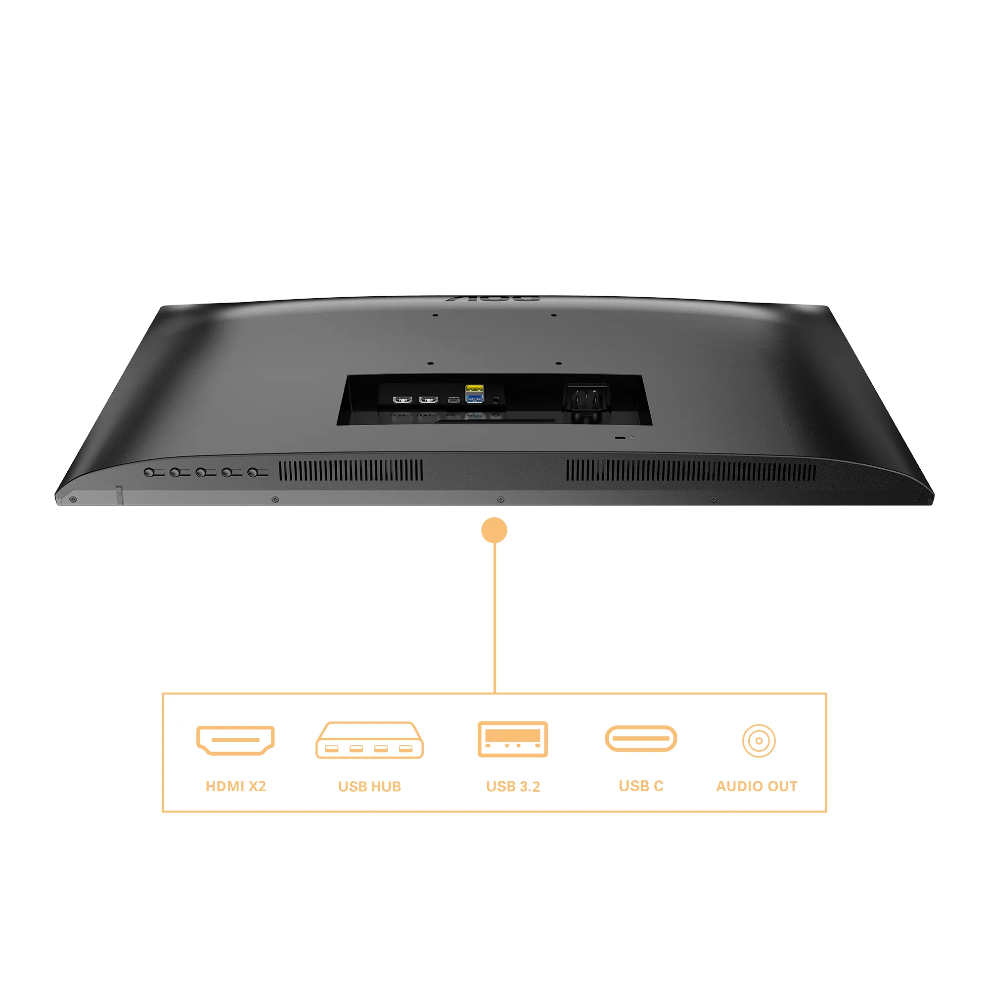 AOC U27B3CF Monitor 27 inch|IPS 4K UHD 3840x2160 60Hz|USB-C 65w|HDMI DP|300nits|Ergo Stand|Speakers - additional product image 5