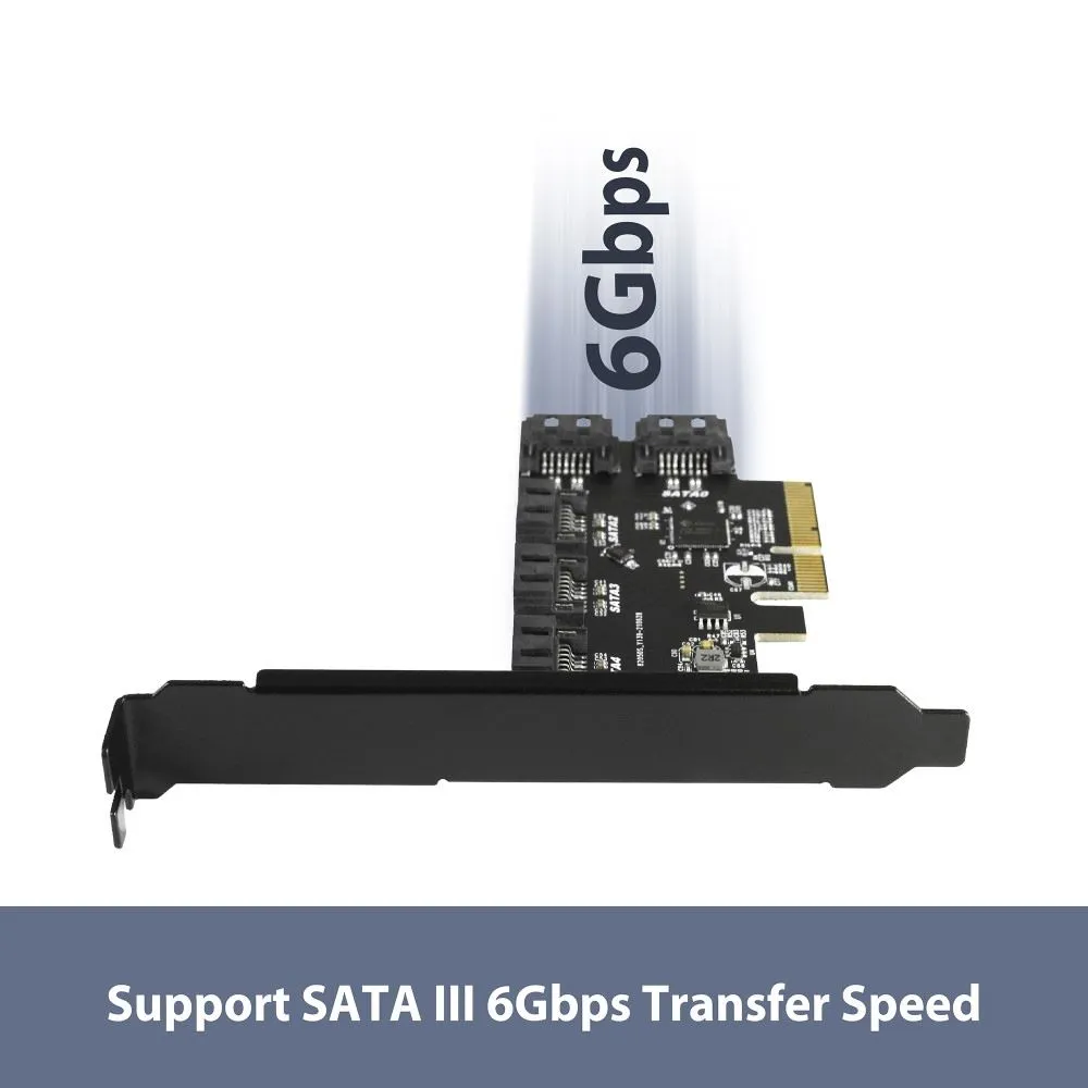 Vantec 5-Port SATA III 6Gbps PCIe x4 Host Card