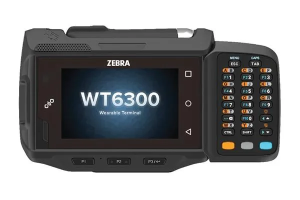 WT6300 Wearable Terminal; Touch Display; Keypad; Standard Battery (3350mAh); 3GB RAM/32GB Flash; Android 10 GMS; English; Rest o
