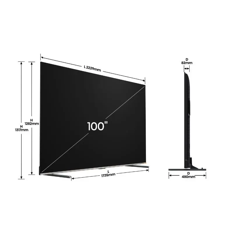 Hisense 100 Inch ULED Mini LED 4K Smart TV 100U7Q | Appliance World