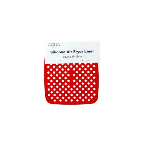 funkilines-silicone-19cm-square-air-fryer-mat-red
