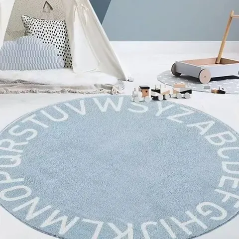 Alphabet Round Rug