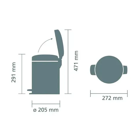 brabantia-5l-newicon-pedal-bin-dimensions