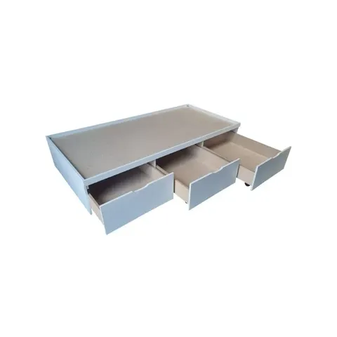 Kitkon 3 Drawer White Queen Bed Base