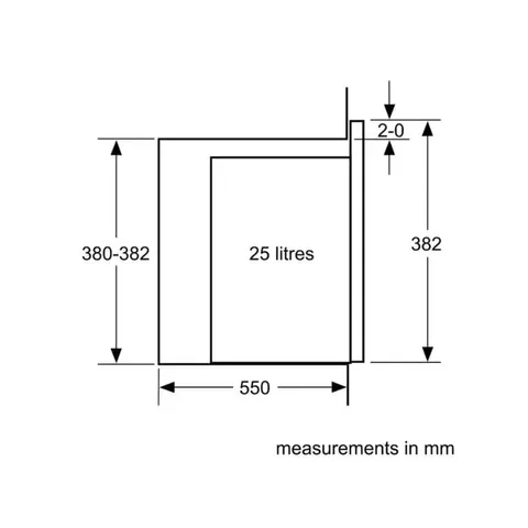 Bosch 25l Series 4 Built In Microwave Bel554mso 6