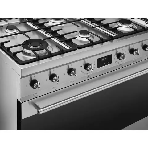 smeg-90cm-gas-electric-cooker-c9maxssa2-controls