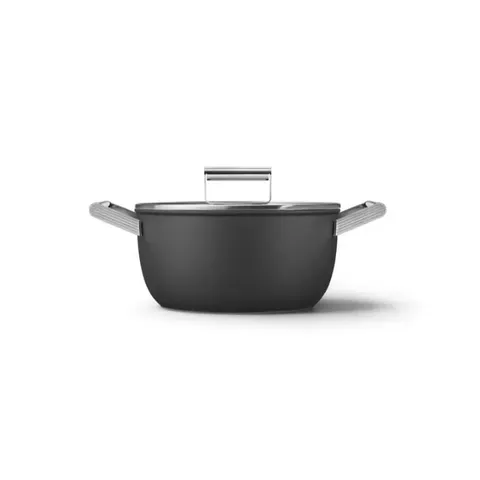 Smeg 24cm Black Casserole CKFC2411BLM