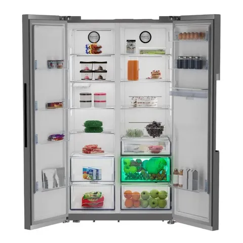 Defy 614l Naturelight Side By Side Fridge Dff563 Green