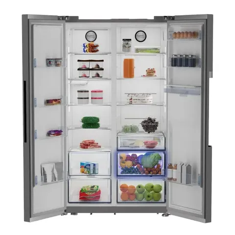 Defy 614l Naturelight Side By Side Fridge Dff563 Open